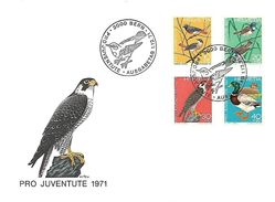 Switserland - 1971 - FDC Pro Juventute - - Cranes And Other Gruiformes