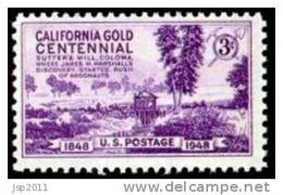 USA 1948 Scott 954, California Gold Centennial Issue, MNH (**) - Ungebraucht