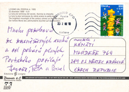 L3954 - Italy (2002) Sondrio CPO (postcard: Livigno - Val Federia); Tariff: 800 L. / 0,41 EUR (stamp: EUROPA 2000) - 2000
