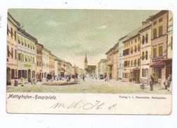 A 5230 MATTIGHOFEN, Hauptplatz, Belebte Szene, Color, 1905 - Mattighofen