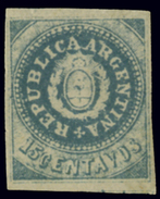 ARGENTINA 1861 15 C. (Mi. 6) NO GUM - Used Stamps