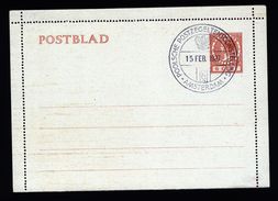 A4923) Niederlande Kartenbrief Ungebraucht Mit Seltenem Sonderstempel Polnische Ausstellung 1937 - Cartas & Documentos