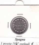 SPAGNA   1 PESETA   ANNO 1937 Euzkadi  COME DA FOTO - 1 Peseta