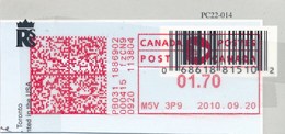 Kanada Toronto Stempel 2010 + QCR-Code - Brieven En Documenten