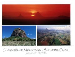 (571) Australia - (with Stamp At Back Of Card) QLD - Glasshouse Mountains - Sunshine Coast