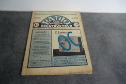 Revue Radio Construction N°11 - 10 Août 1937 - - Componenti