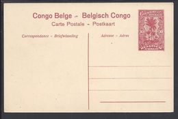 AF - CONGO BELGE - Entier Postal 10 Ct Sur CPA Neuve Stanley-Falls "Un Village" TB - - Postwaardestukken