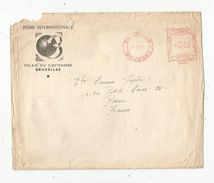 Lettre, Belgique , Belgie , 080 , B 1095 , Foire  Internationale De BRUXELLES, 1954 - Otros & Sin Clasificación