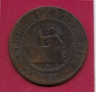 Indochine - 1 Centime - 1892 A - Altri – Asia