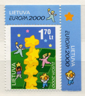 LITUANIE LIETUVA 2000, EUROPA Colonne étoiles Et Enfants, 1 Valeur, Neuf R772 - 2000