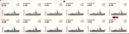 Denmark MNH Scott #1486a Booklet Of 12 6.50k Artillery Ship 'Niel Iuels' Royal Danish Navy 500th Anniversary - Neufs