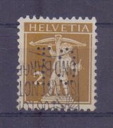 HELVETIA/SWITZERLAND :1910: PERFIN:Y.134 Gestempeld Met Perforatie/oblitéré Avec Perforation ## C I ## - Perforés