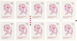Denmark MNH Scott #B106a Booklet Of 10 9k + 50o Girl's Head - Save The Children Fund - Unused Stamps