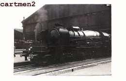 CARTE PHOTO : TRAIN LOCOMOTIVE ZUG BAHNHOF CHEMIN DE FER LOKOMOTIVE STATION ESTACION TRENO LOCOMOTORA - Gares - Avec Trains