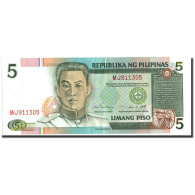 Billet, Philippines, 5 Piso, Undated (1995), Undated, KM:180, TTB+ - Filippijnen