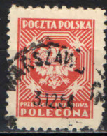 POLONIA - 1952 - STEMMA DELLA POLONIA - SENZA NOME DELL'INCISORE - USATO - Dienstzegels
