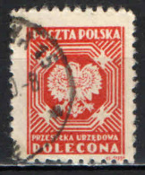 POLONIA - 1946 - STEMMA DELLA POLONIA - CON NOME DELL'INCISORE - USATO - Dienstzegels
