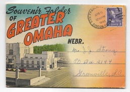 Souvenir Folder Of Greater Omaha 1948  - 18 Vedute Viaggiata Fg - Omaha