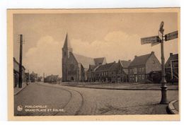 Poelcapelle  -  Grand'Place Et Eglise - Langemark-Poelkapelle