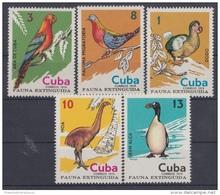 1974.5 CUBA 1974. MNH. FAUNA EXTINGUIDA. ARA DE CUBA. DODO. GRAN ALCA. MOA. BIRD. - Used Stamps