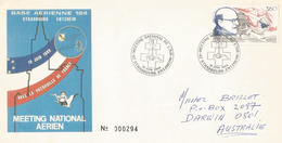 Patrouille De France Base Aérienne Strasbourg Entzheim.Meeting National Sur Lettre Adressée En Australie - 1960-.... Lettres & Documents