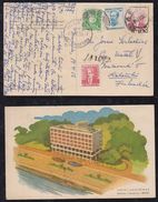 Brazil Brasil 1956 Picture Postcard Registered MANAUS To HELSINKI Finland Hotel Amazonas - Lettres & Documents