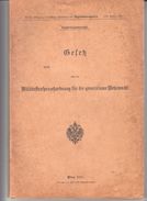 MILTAR BUCH  K.U.K.   1911  WIEN  SEITE  288 - Allemand