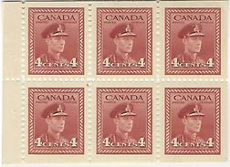 CANADA, 1942, Bookletpane 380a, 6x1c, From Booklet SB 40 - Heftchenblätter