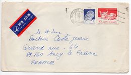 Roumanie-1985-Lettre De BRASOV Pour ANCY LE FRANC (France) -Composition De Timbres -cachet - Covers & Documents