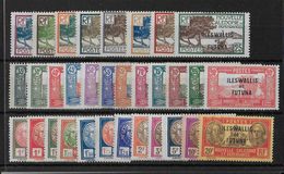 WALLIS ET FUTUNA - 1930 - YVERT N°43/65 * - CHARNIERE CORRECTE (PLUSIEURS SANS CHARNIERE) - COTE = 130+ EUR - Neufs