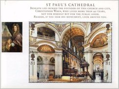 GROSSBRITANNIEN GRANDE BRETAGNE GB 2008 CATHEDRALS M/S 4V. SG MS2847 SC SH2580 MIB-2647-50 YV F-3016-29 - Unused Stamps