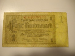 ALLEMAGNE  1 Mark  1937 - 1 Rentenmark