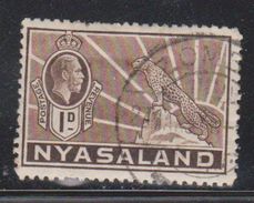 NYASSALAND Scott # 39 Used - KGV With Leopard - Nyassaland (1907-1953)