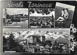 Rivoli Torinese(Torino)-Stazione Ferroviaria-Castello-Panorama-1959 - Rivoli