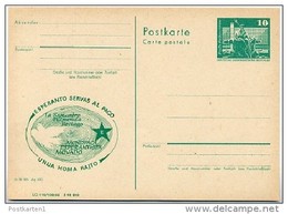 DDR P79-31-82 C200 Postkarte PRIVATER ZUDRUCK Esperanto Weltfriedenstag Leipzig 1982 - Privé Postkaarten - Ongebruikt