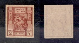 0489 1924 - 2 Lire Sibilla (43b) Non Dentellato - Senza Gomma (500) - Sonstige & Ohne Zuordnung