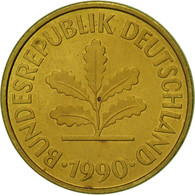 Monnaie, République Fédérale Allemande, 5 Pfennig, 1990, Stuttgart, TTB - 5 Pfennig