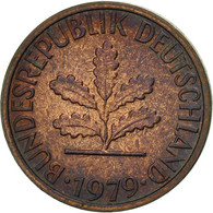 Monnaie, République Fédérale Allemande, Pfennig, 1979, Stuttgart, TTB, Copper - 1 Pfennig