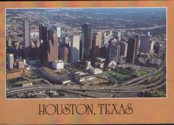 United States Of America  - Postcard Circulated In 2001  -  Aerial View Of Downtown Houston, Texas - 2/scans - Houston