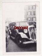 PHOTO 9 X 6,5 Cms - VOITURE AUTO AUTOMOBILE CITROEN 15 CV Rosalie 1934 TRANSPORT Magasin SADAL VILLE A SITUER - KFZ