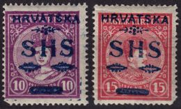 1918 SHS Yugoslavia Croatia Hungary Occupation Overprint - King CHARLES Queen ZITA - MH - Ongebruikt