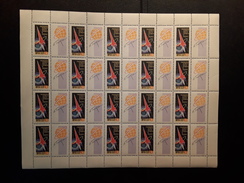 RUSSIA 1962 MNH (**)MICHEL.2587 ANNIVERSARY OF THE FIRST MANNED FLIGHT INTO SPACE - Full Sheets