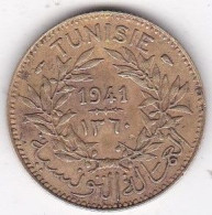 Protectorat Français Bon Pour 1 Franc 1945 – AH 1364 En Bronze-aluminium , Lec# 245 - Tunisie