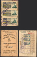 ARGENTINA POSTAL SAVINGS: Postal Savings Book With 17 Varied Stamps, Including 3 - Altri & Non Classificati