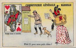 Chromo Jeu De Cartes Carte à Jouer Playing Cards 10,8 X 6,7 Scan Du Dos Marseille - Andere & Zonder Classificatie