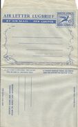 South Africa 1949 Springbock 6d Type 12 Sehler 2007 Catalogue Aerogramme - Luchtpost