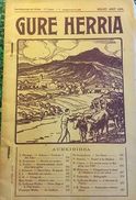 * GURE HERRIA * 07/08/-1935 < HAROTZA ETA ERRETORA // VICTOR HUGO Et PAYS BASQUE // Etc... - Pays Basque