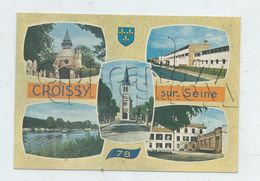 Croissy-sur-seine (78) : 5 Vues Avec Blason Dont Lycée En 1970 (animé) GF. - Croissy-sur-Seine