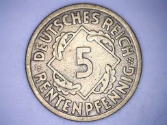 ALLEMAGNE - 5 RENTENPFENNIG 1924.A - 5 Renten- & 5 Reichspfennig