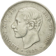 Monnaie, Espagne, Alfonso XII, 2 Pesetas, 1882, TTB, Argent, KM:678.2 - First Minting
